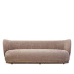 Delray Sofa - 3 Seater - Deep Stone Chenille Fabric