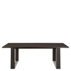 Diamond Dining Table - 8 Seater - 231cm - Black - Oak