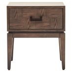 Dimaro Bedside Table - 1 Drawer - Elm Wood