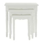 Hendra Nest of 3 Tables - White Wood