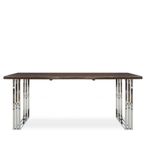 Hampstead Dining Table - 6 Seater - 180cm - Acacia Wood and Metal