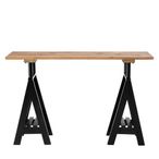 Hampstead Console Table - Pine Wood and Metal