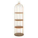 Horizon Shelving Unit - Large Cage - Gold Metal