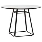 Imperia Dining Table - 2 Seater - 100cm - Round - White Ceramic