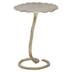 Inventivo Side Table - Gold Metal - Floral