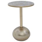 Inventivo Side Table - Round - Gold Metal
