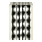 Issey Side Table - Square - White and Black Wood