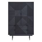Jakara Hall Cabinet - 2 Door - Black Wood