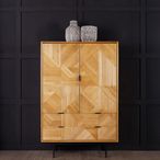 Jakara Hall Cabinet - 2 Door - Natural Wood