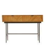 Jakara Console Table - 2 Drawer - Natural Wood