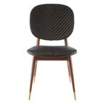 Kenso Dining Chair - Set of 2 - Black Leather