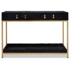 Kensington Townhouse Console Table - 2 Drawer - Black