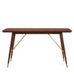 Kenso Console Table - Walnut Wood with Brass