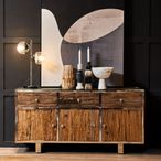 Kerala Sideboard - 3 Door - Medium - Natural Pine Wood - 150cm