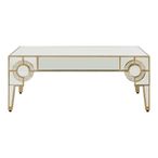Knightsbridge Coffee Table - Mirrored with Gold Trim