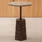 Inventivo Side Table - Hexagon - Grey Marble