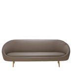 Lagero Sofa - 3 Seater - Brown Faux Leather