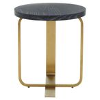 Lena Side Table - Round - Black Oak
