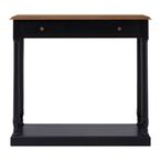Loire Console Table - 1 Drawer - Black and Oak