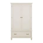 Loire Wardrobe - 2 Door - 1 Drawer - White