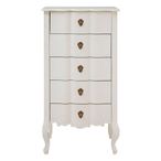 Loire Chest - 5 Drawer - Wide - White