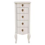 Loire Chest - 5 Drawer - Narrow - White