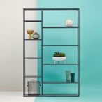 Acero Metal Multi Shelf Unit - Grey