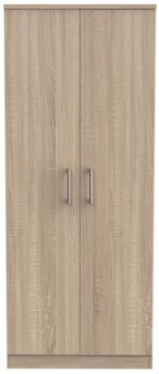 Devon Oak Effect 2 Door Plain Wardrobe