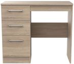 Devon Oak Effect 3 Drawer Single Dressing Table