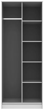 Diamond White Front Open Wardrobe