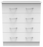 Avon White 4 Drawer Chest