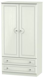 Crystal Cashmere 2 Door 2 Drawer Double Wardrobe - H 182.5cm