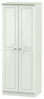 Crystal Cashmere 2 Door Plain Tall Wardrobe