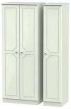 Crystal Cashmere 3 Door Tall Triple Wardrobe
