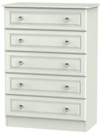 Crystal Cashmere 5 Drawer Chest
