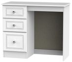 Crystal White 3 Drawer Single Dressing Table