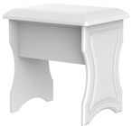 Crystal White Padded Dressing Stool