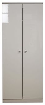 Lumiere Cashmere 2 Door Plain Wardrobe