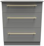 Haworth Grey 3 Drawer Small Chest