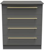 Haworth Grey 4 Drawer Chest