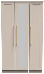 Haworth Cashmere 3 Door Tall Triple Wardrobe - 1 Mirror