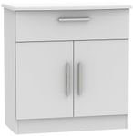 Knightsbridge Grey Compact Sideboard - 2 Doors