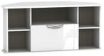Camden White Gloss 115cm Corner TV Unit