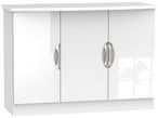 Camden White Gloss Small Sideboard - 3 Doors