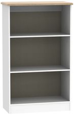 Victoria White and Riviera Oak Bookcase
