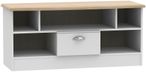 Victoria Grey and Riviera Oak 110cm TV Unit