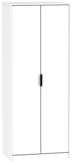 Hong Kong White 2 Door Plain Tall Wardrobe