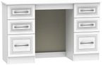 Dorset White 6 Drawer Double Dressing Table