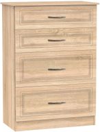 Dorset Oak Effect 4 Drawer Deep Chest