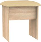 Dorset Oak Effect Padded Dressing Stool